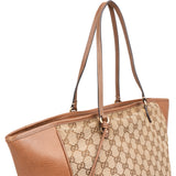Gucci Monogram GG Canvas New Britt Tote Shoulder Bag