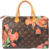 Louis Vuitton Canvas Monogram Roses By Stephen Sprouse Speedy 30 Handbag