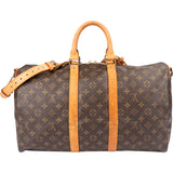 Louis Vuitton Canvas Monogram Keepall 45 Bandouliere