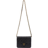 Chanel Quilted Lambskin 24K Gold Single Flap Crossbody Bag