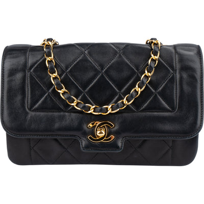 Chanel Quilted Lambskin 24K Gold Single Flap Crossbody Bag