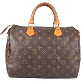 Louis Vuitton Canvas Monogram Speedy 30 Handbag