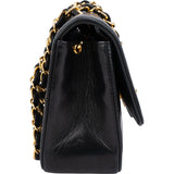 Chanel Quilted Lambskin 24K Gold Single Flap Crossbody Bag