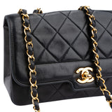 Chanel Quilted Lambskin 24K Gold Single Flap Crossbody Bag