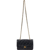 Chanel Quilted Lambskin 24K Gold Single Flap Crossbody Bag