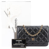 Chanel Quilted Caviar Leather Wallet On Chain Crossbody Bag
