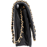 Chanel Quilted Caviar Leather Wallet On Chain Crossbody Bag