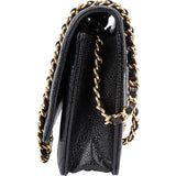 Chanel Quilted Caviar Leather Wallet On Chain Crossbody Bag