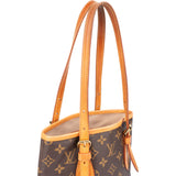 Louis Vuitton Canvas Monogram Bucket PM Shoulder Bag