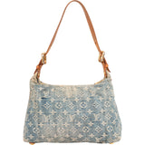 Louis Vuitton Denim Monogram Baggy PM Shoulder Bag