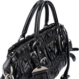 Prada Quilted Patent Leather City Handbag