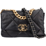 Chanel 19 Quilted Lambskin Single Flap Crossbody Bag