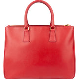 Prada Red Saffiano Leather Galleria Handbag