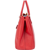 Prada Red Saffiano Leather Galleria Handbag