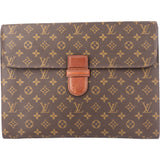 Louis Vuitton Canvas Monogram Documents Clutch