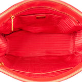 Prada Red Saffiano Leather Galleria Handbag