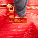 Prada Red Saffiano Leather Galleria Handbag