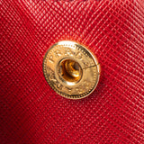 Prada Red Saffiano Leather Galleria Handbag