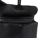 Hermès Noir Leather Sac á Dépéches Business Handbag