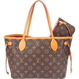 Louis Vuitton Canvas Monogram Neverfull PM Handbag