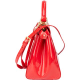 Fendi Red Patent Leather Peekaboo Handbag