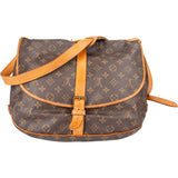 Louis Vuitton Canvas Monogram Saumur 35 Crossbody Bag