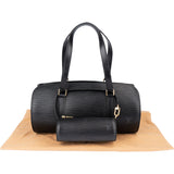 Louis Vuitton Noir Epi Leather Soufflot Set Handbag