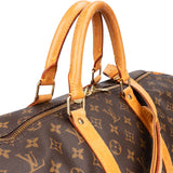 Louis Vuitton Canvas Monogram Keepall 55 Bandouliere