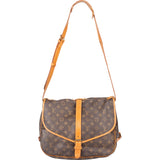 Louis Vuitton Canvas Monogram Saumur 35 Crossbody Bag