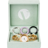 Gucci Gold Tone Change Bezel Chain 11/12.2 Woman Watch