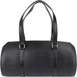 Louis Vuitton Noir Epi Leather Soufflot Set Handbag