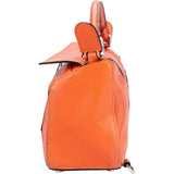 Loewe Orange Leather Puzzle Handbag