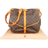Louis Vuitton Canvas Monogram Saumur 35 Crossbody Bag