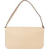 Fendi Leather Crystal FF Buckle Baguette Handbag