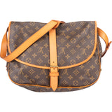 Louis Vuitton Canvas Monogram Saumur 35 Crossbody Bag