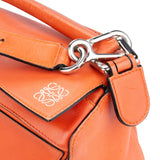 Loewe Orange Leather Puzzle Handbag