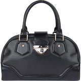 Louis Vuitton Noir Epi Leather Montaigne GM Handbag