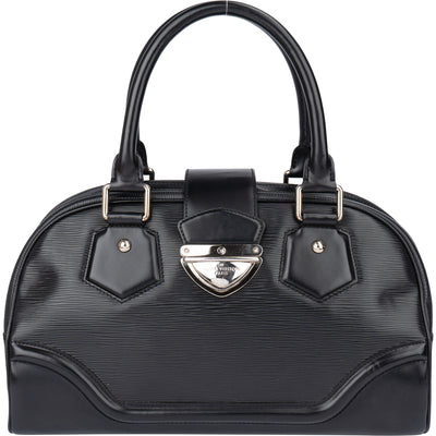 Louis Vuitton Noir Epi Leather Montaigne GM Handbag - vintageandkickz