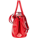 Prada Red Patent Leather Galleria Turnlock Handbag