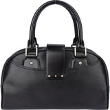 Louis Vuitton Noir Epi Leather Montaigne GM Handbag