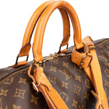 Louis Vuitton Canvas Monogram Keepall 55 Bandouliere