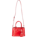 Prada Red Patent Leather Galleria Turnlock Handbag