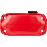 Prada Red Patent Leather Galleria Turnlock Handbag
