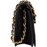 Chanel Quilted Lambskin 24K Gold Single Flap Crossbody Bag