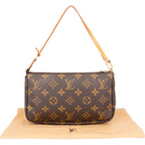 Louis Vuitton Canvas Monogram Pochette Accessoire Handbag