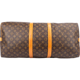 Louis Vuitton Canvas Monogram Keepall 55 Bandouliere