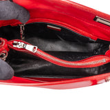 Prada Red Patent Leather Galleria Turnlock Handbag