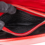 Prada Red Patent Leather Galleria Turnlock Handbag