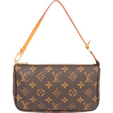 Louis Vuitton Canvas Monogram Pochette Accessoire Handbag
