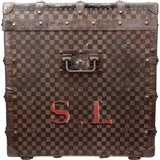 Louis Vuitton Damier Mark 2 c.1890s Courrier 100 Trunk Malle Koffer